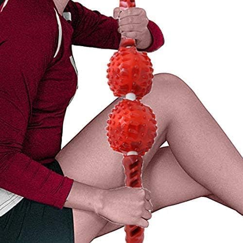 Muscle Roller Massage Stick 45cm Muscle Roller Yoga Massage Roller Ptick Point Body Massager Relieves Cramping Pain and Tension Relief Tool for Foot and Back Recovery Pain Relief