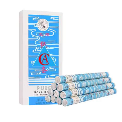 Acupuncture Moxa Stick Pack of 10 Sticks Moxa Rolls For Moxibustion Therapy Moxa Roll Moxa Sticker Moxa Cone Mini Moxa Big Thunder Fire Moxa Stick
