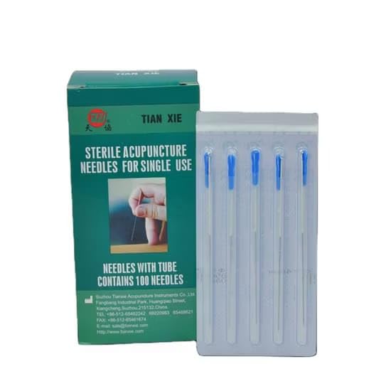 Acupuncture Needles For Single Use Transparent 100pcs Dry Needles for Physiotherapy Dry Needles