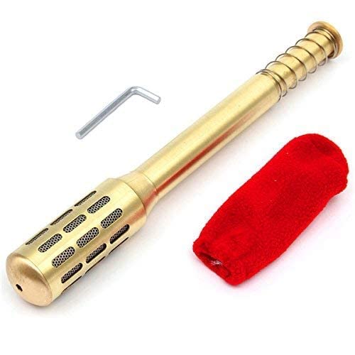 Acupuncture Moxa Stand Holder Wooden, Copper Moxa Stand Moxibustion Box Acupuncture Relaxation Roller Stick Holder