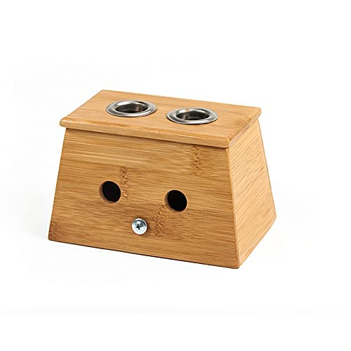 Acupuncture Moxa Stand Holder Wooden, Copper Moxa Stand Moxibustion Box Acupuncture Relaxation Roller Stick Holder