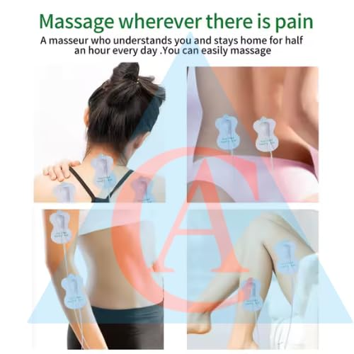 Electronic Pulse Body Massager Therapy Stroke Slimming Machine For Pain Relief&Fitness Acupuncture Therapy Machine English Version For Pain Relief&Fitness, White