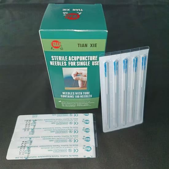 1box Sterile Acupuncture Needles For Single Use Transparent 100pcs Dry Needles for Physiotherapy