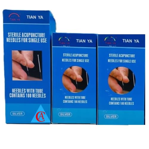 3 box Needle .40mm/.50mm/.75mm Dry Needles Physiotherapy Acupuncture Needle Combo Pack Silver Tube Needles Dry Needling for Physiotherapy