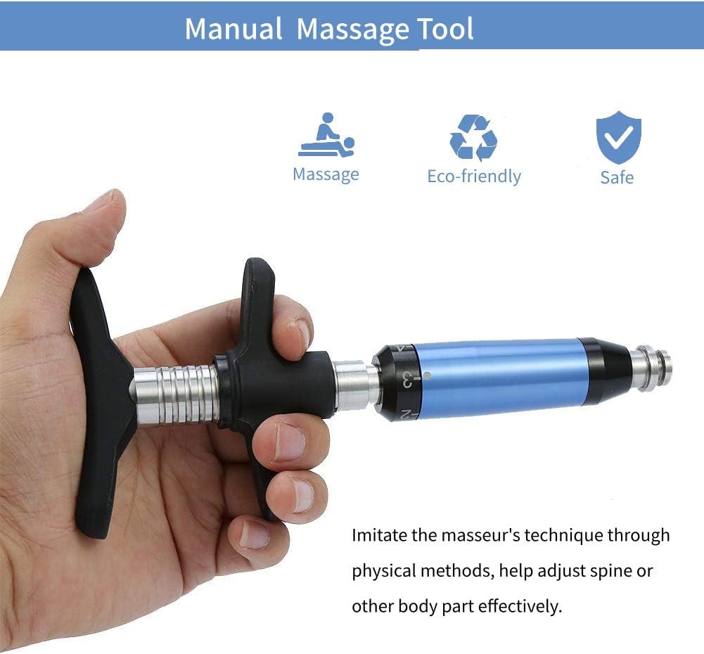 Chiropractic Gun Chiropractic Adjusting Tool Electric Instrument Impulse Actuator Massager Therapy Massage Gun GINHA Chiro Gun