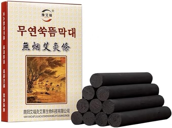 Acupuncture Moxa Stick Pack of 10 Sticks Moxa Rolls For Moxibustion Therapy Moxa Roll Moxa Sticker Moxa Cone Mini Moxa Big Thunder Fire Moxa Stick