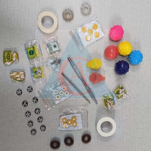 Sujok kit Combo Therapy Magnet Kit Acupressure Kit All in One Byol,Star,Chakra, Ball,Tape, Jimmy Ring, 3BM, Thumb Pressure Combo Pack