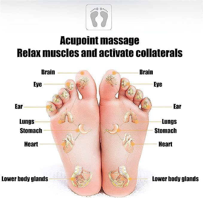 Wireless Electric EMS Foot & Body Massager – Rechargeable Folding Pain Relief Mat with 8 Massage Modes & 19 Intensity Levels – Portable Muscle (FOOT AND BODY MASSAGER)