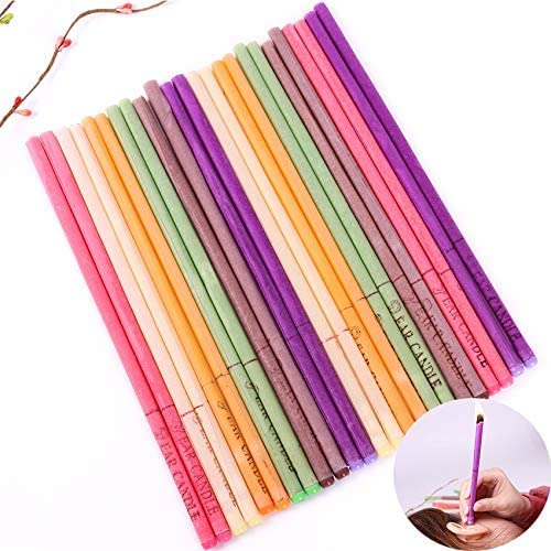 Ear Candles With Ingredients for Ear Treatment, Wax Removal Cleaner and Coning Treatment Ear Wax Removal Cleaner Coning Therapy Fragrance Candling Candles