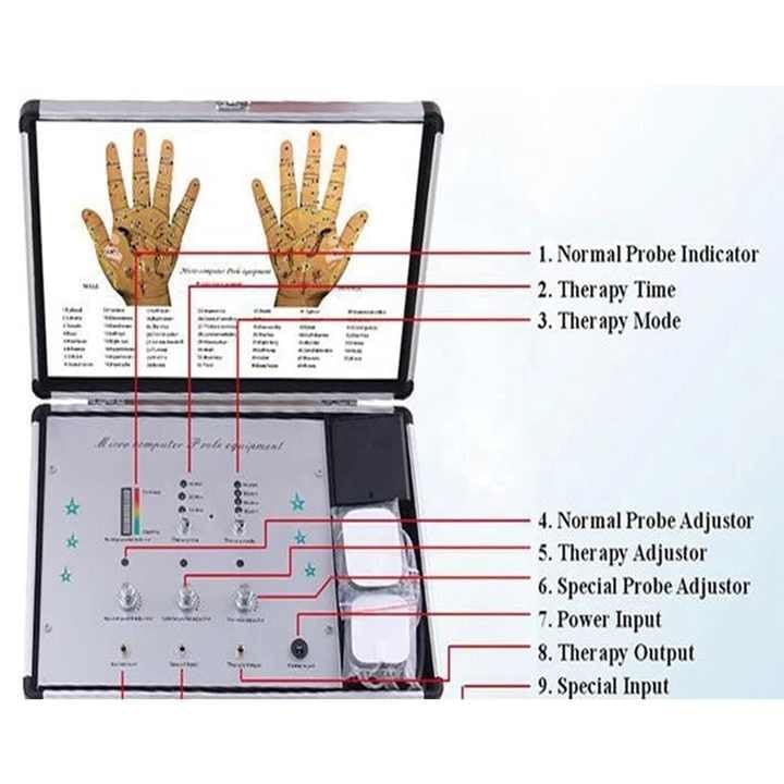 Sujok Hand Diagnosis Device Electromagnetic Therapy Full Body Massager Equipment Full Body Quantum Analyzer Machine For Full Body Check Up Hand Diagnosis Therapy Device Body Detector Machine