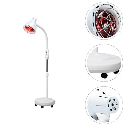 Physiotherapy Infrared Light Therapy 275W Red Infrared Therapy Lamp for Body or Pain Therapy Device with Timer and Adjustable Height Stand