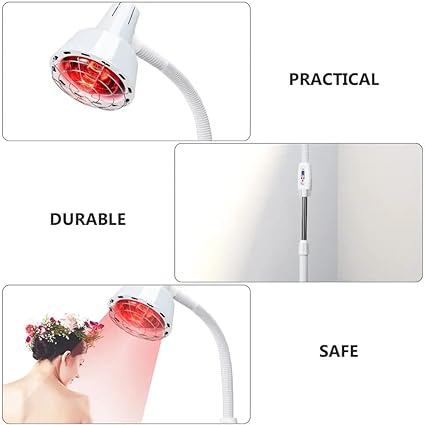 Physiotherapy Infrared Light Therapy 275W Red Infrared Therapy Lamp for Body or Pain Therapy Device with Timer and Adjustable Height Stand