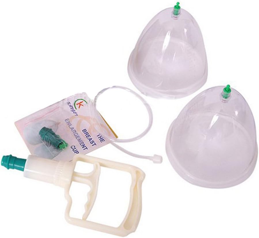 Cupping Cups Woman Bre ast Pump Enlargement Cup Masager Twin 2 Suction Cup with Manual Pump Set Body Cupping Massager