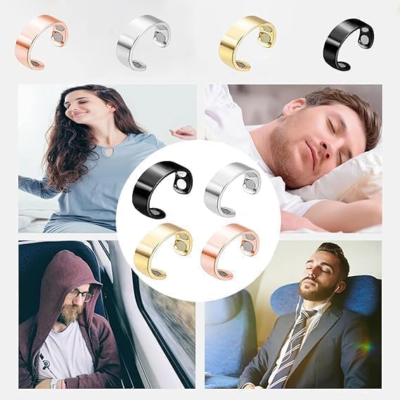 Magnets Blood Sugar Control Ring Adjustable Magnetic Therapy Ring for Blood Sugar Management Lymphatic Drainage, Pain Relief Multicolour