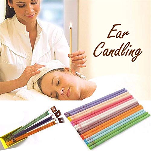 Ear Candles With Ingredients for Ear Treatment, Wax Removal Cleaner and Coning Treatment Ear Wax Removal Cleaner Coning Therapy Fragrance Candling Candles