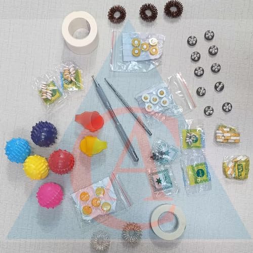 Sujok kit Combo Therapy Magnet Kit Acupressure Kit All in One Byol,Star,Chakra, Ball,Tape, Jimmy Ring, 3BM, Thumb Pressure Combo Pack