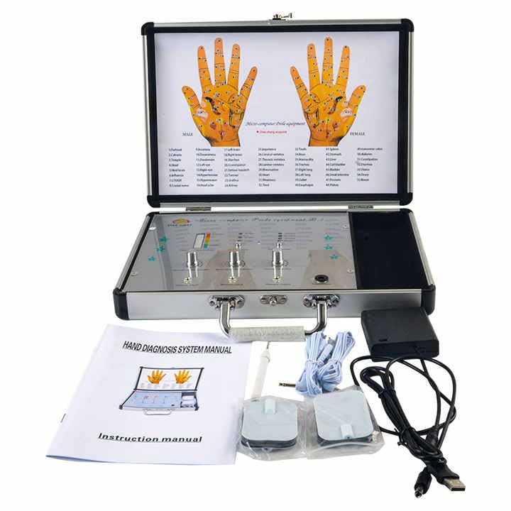 Sujok Hand Diagnosis Device Electromagnetic Therapy Full Body Massager Equipment Full Body Quantum Analyzer Machine For Full Body Check Up Hand Diagnosis Therapy Device Body Detector Machine