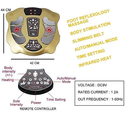 Ultra Therapy Electric Foot Massager Machine for Pain Relief Electric  Acupressure Health Protection Machine, Varicose Veins Electromagnetic Wave, Improve Blood Circulation, Full Body Pain Relief & Relaxation Infrared Massage Therapy