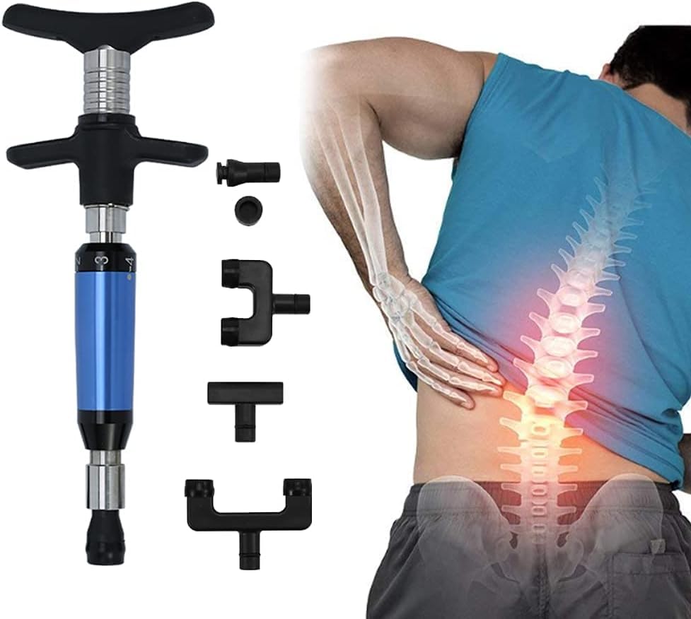 Chiropractic Gun Chiropractic Adjusting Tool Electric Instrument Impulse Actuator Massager Therapy Massage Gun GINHA Chiro Gun