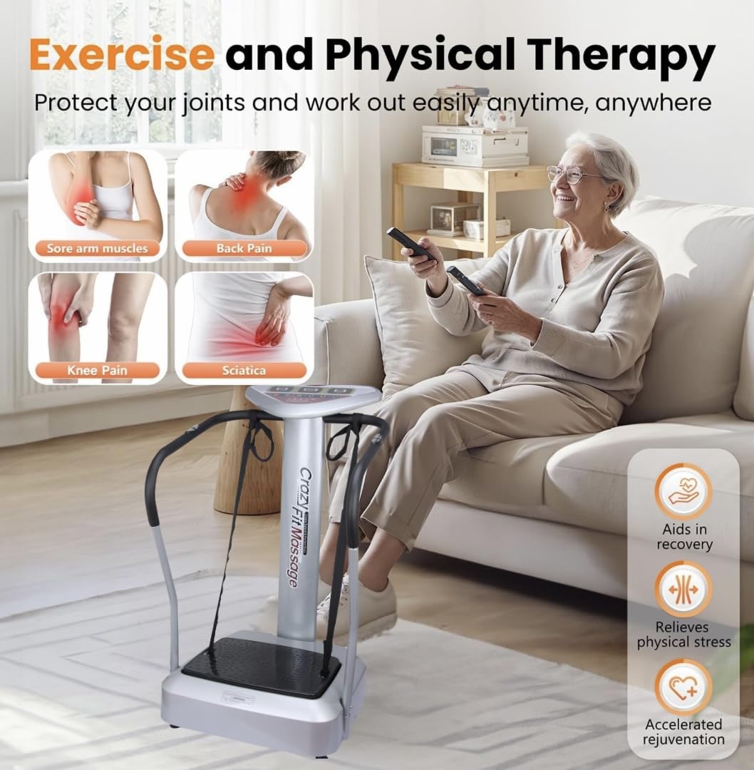 Crazy Fit Massager with Bluetooth Crazy Fit Whole Body Vibration Plate Machine Massage Massager Music dsu Crazy fit Massage Machine with Bluetooth Connection