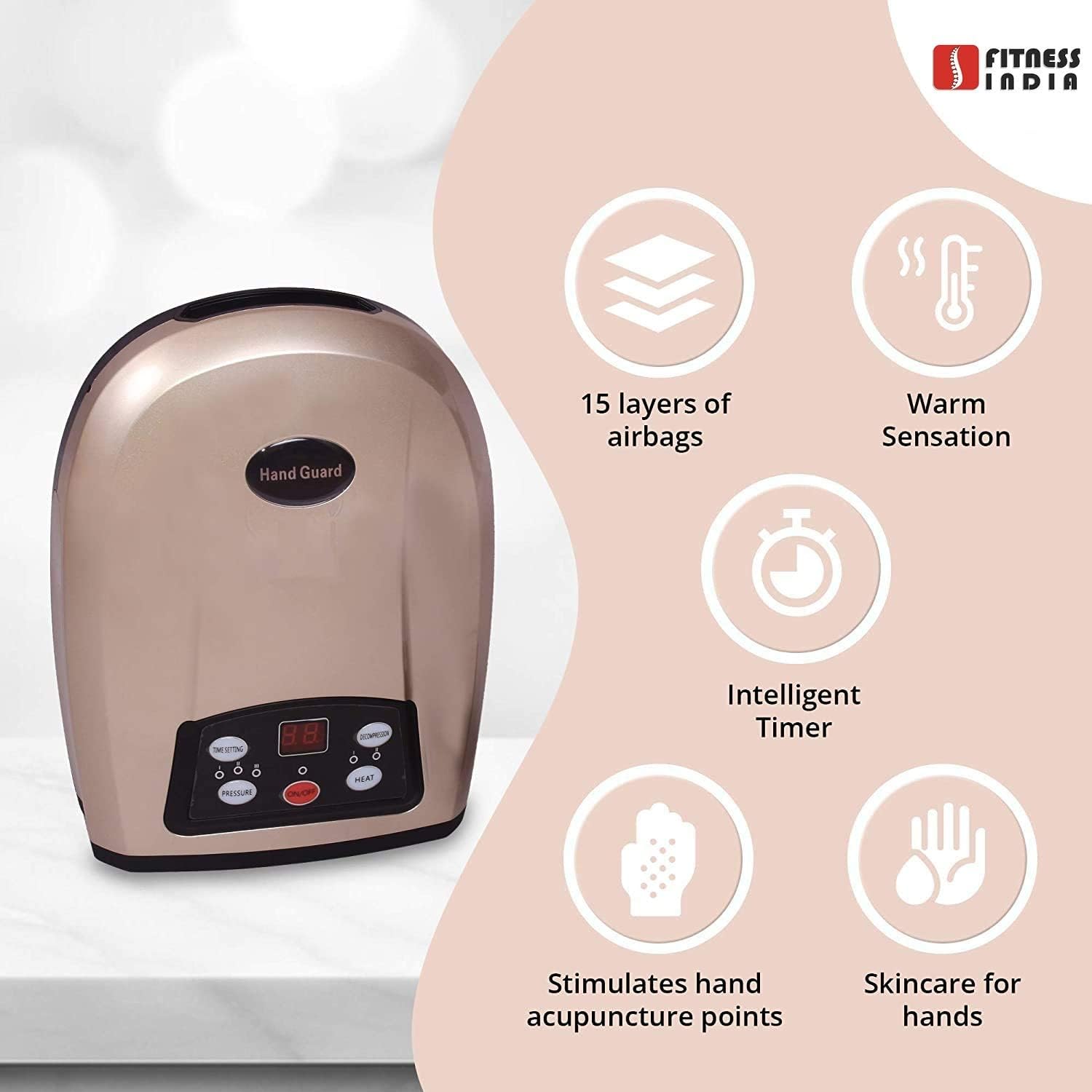 Palm Massager Acupressure Sujok Therapy Device For Acupuncture Palm Acupressure Hand Guard Machine Electric Hand Massager Device