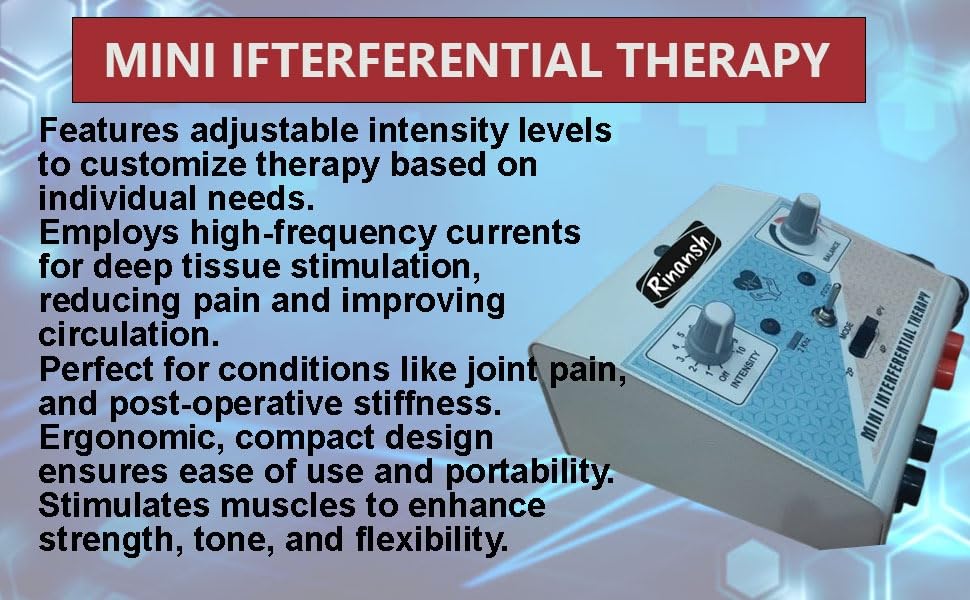 Physiotherapy Machine for Clinic, Home and Home Visit Doctor US, IFT,TENS+MS 2 Year Machine Warranty