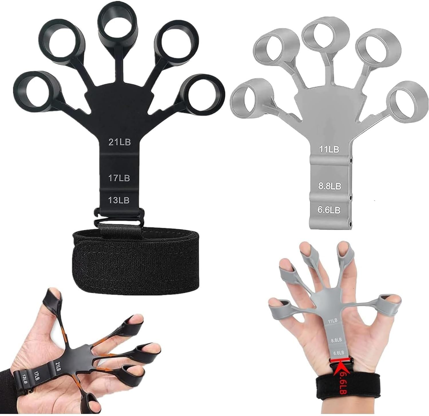 Finger Gripper Forearm Strengthener Yoga Resistance Band Finger Gripper for Veins Wrist pain Relief Vein gripper for Hand Finger Grip Wrist Muscles Finger Strengthener Finger Gripster