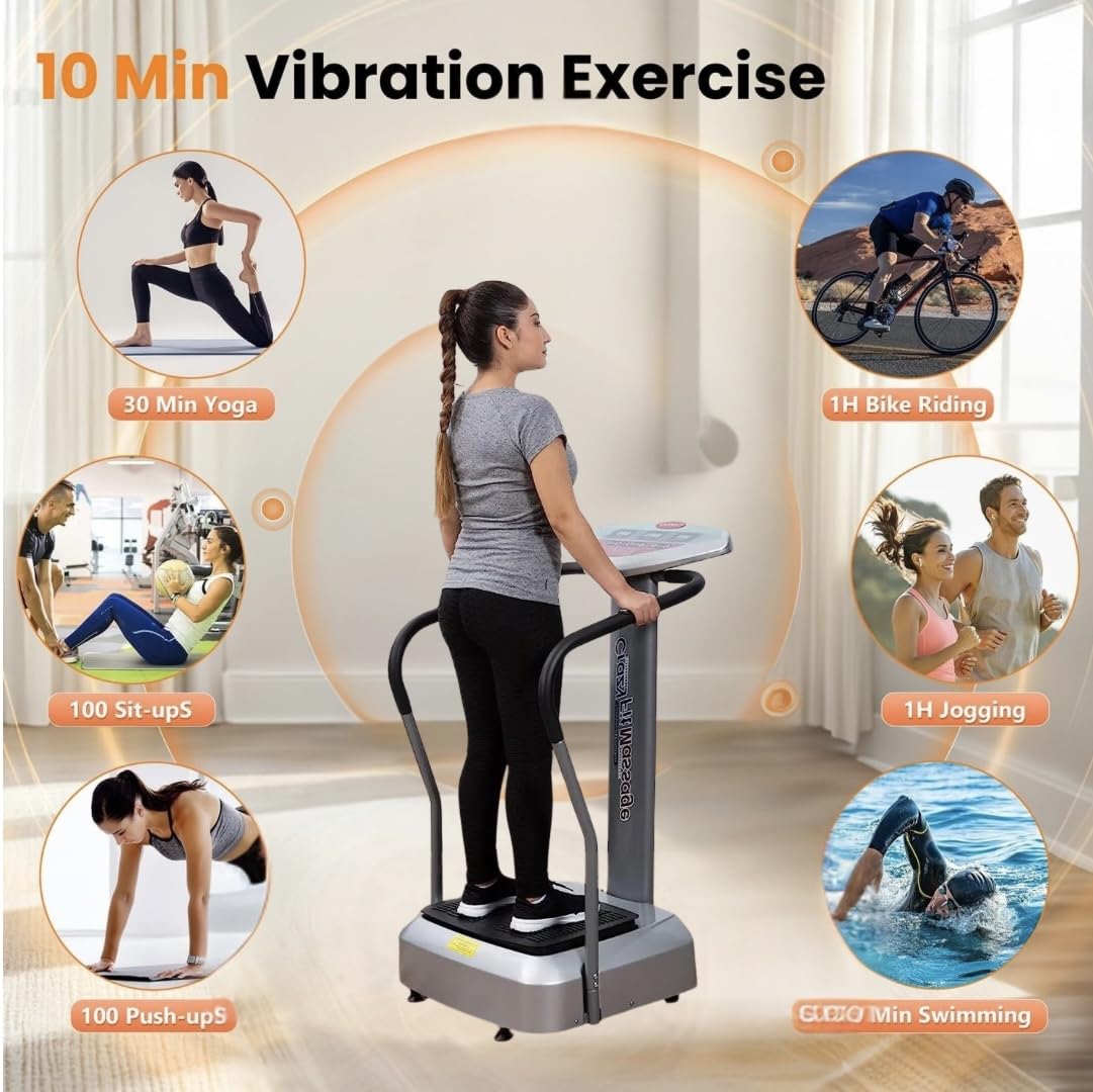 Crazy Fit Massager with Bluetooth Crazy Fit Whole Body Vibration Plate Machine Massage Massager Music dsu Crazy fit Massage Machine with Bluetooth Connection