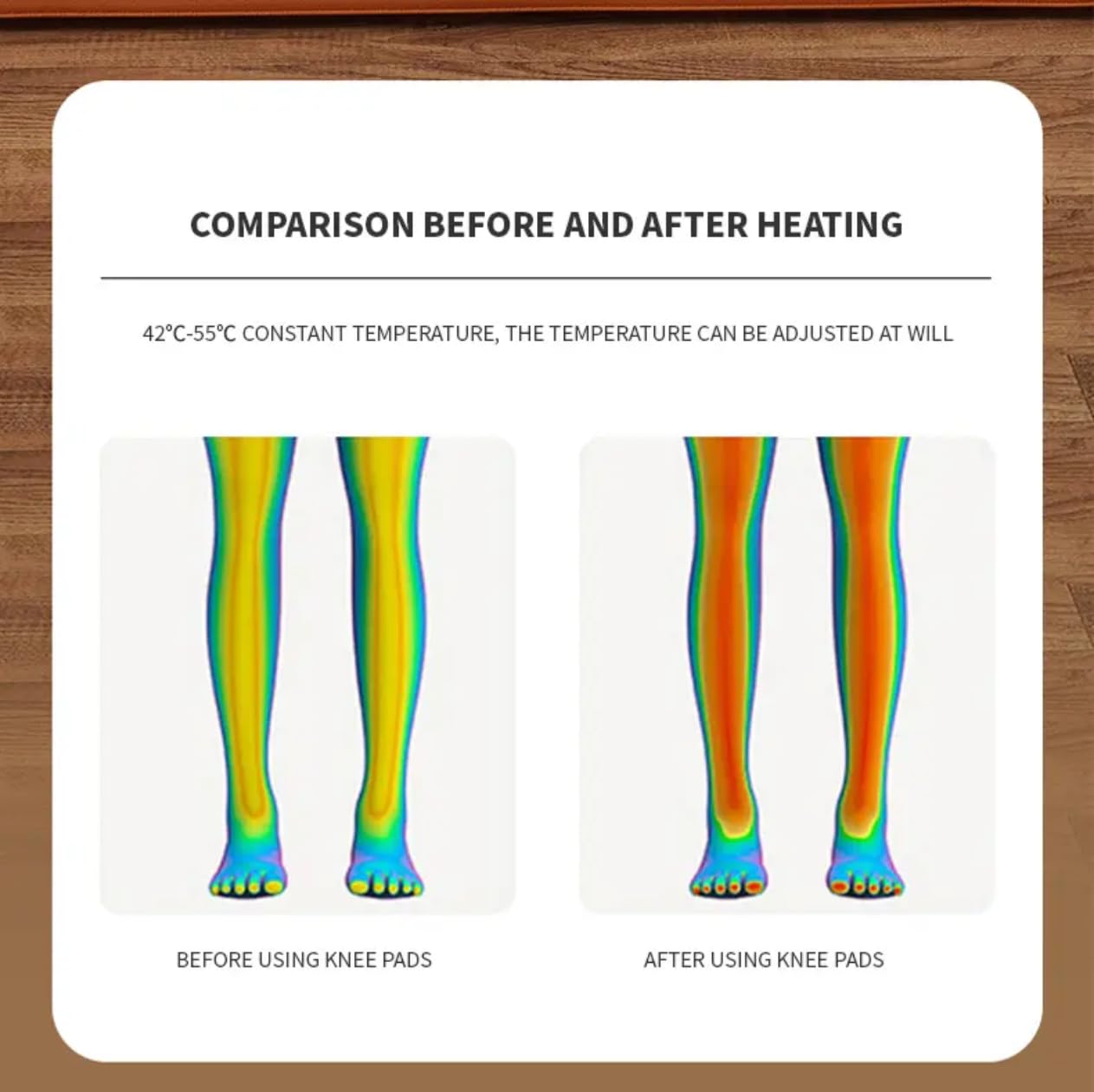 3-in-1 Wireless Knee Massager for Pain Relief – Red Light Physiotherapy Smart Knee Brace with Vibration, Cordless Knee & Shoulder Massage Machine for Joints, Arthritis