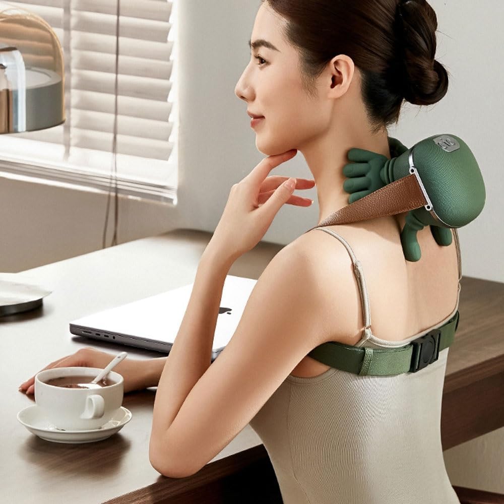 Neck Massager Shiatsu Neck and Back Massager 4D Kneading Massage, Human Hand Design for Pain Relief