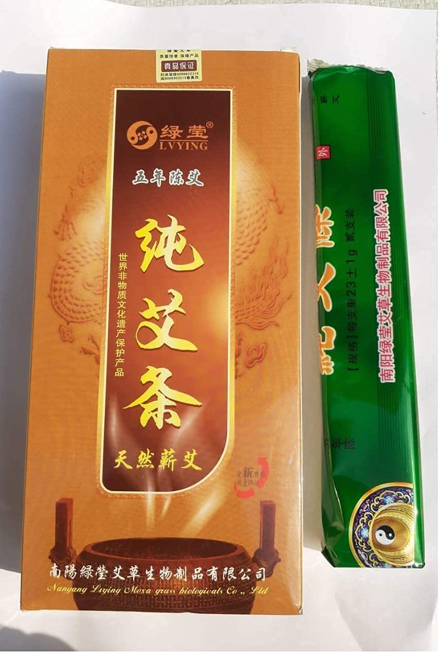 Acupuncture Moxa Stick Pack of 10 Sticks Moxa Rolls For Moxibustion Therapy Moxa Roll Moxa Sticker Moxa Cone Mini Moxa Big Thunder Fire Moxa Stick