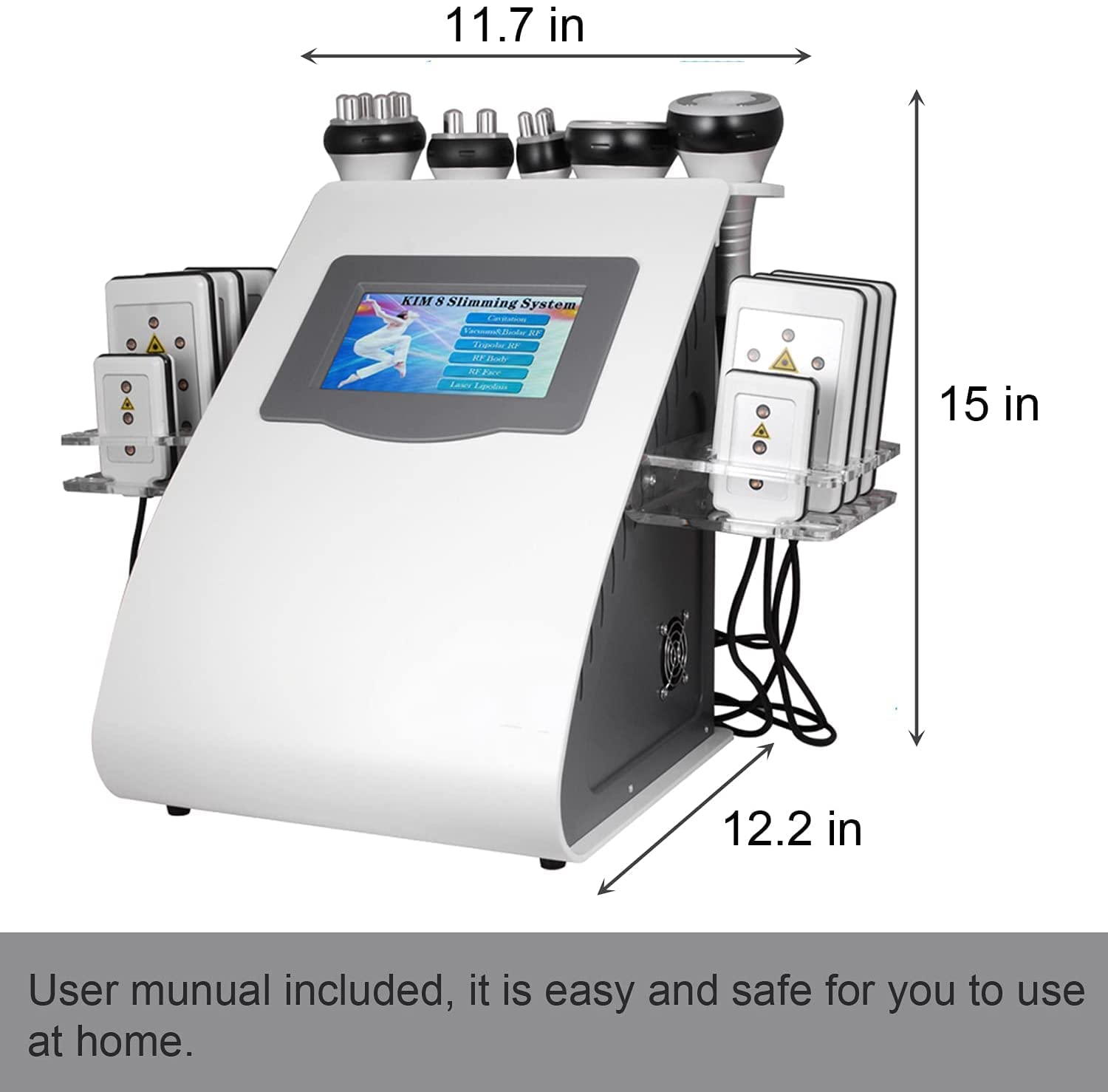 6 in 1 Body Lipo Cavitation Machine (With Training), Lipo Cavitation for Fat Removal | Skin Tightening Machine, Body Skin Light Spa Care for Home or Shop