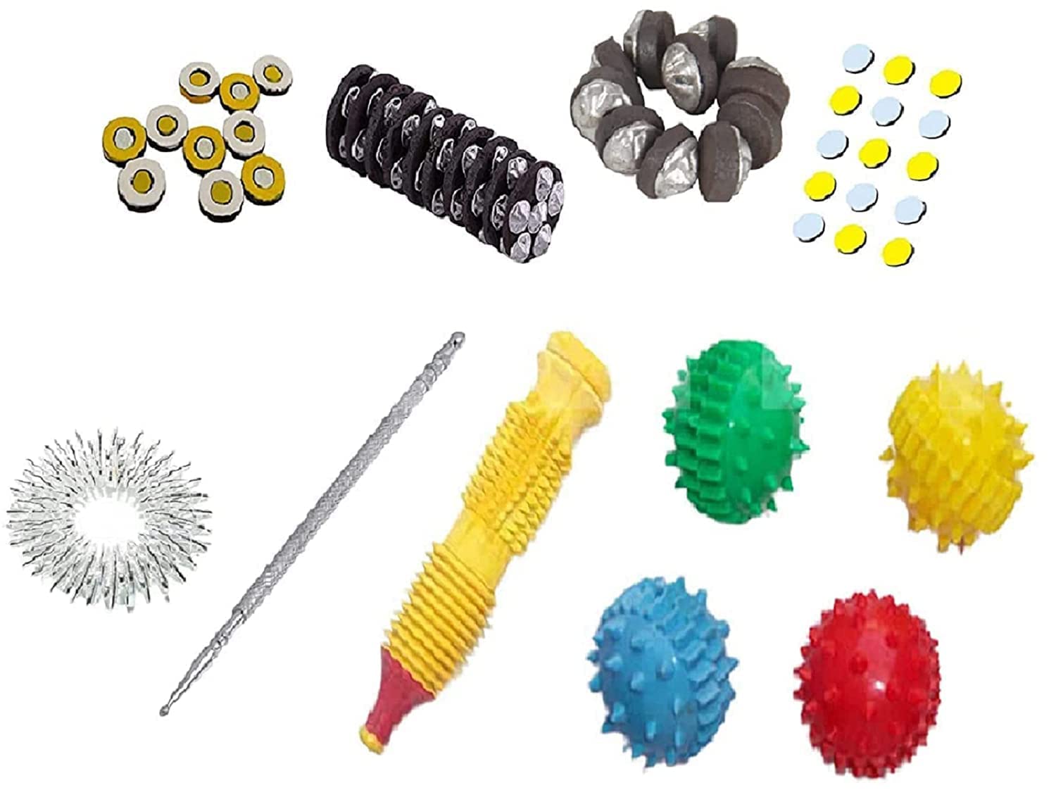 Sujok kit Combo Therapy Magnet Kit Acupressure Kit All in One Byol,Star,Chakra, Ball,Tape, Jimmy Ring, 3BM, Thumb Pressure Combo Pack