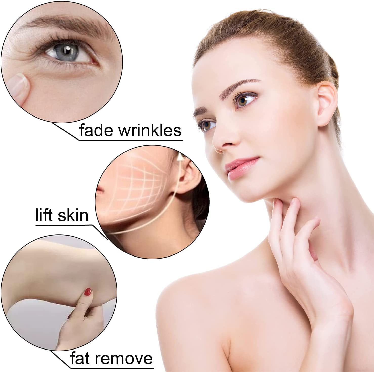 6 in 1 Body Lipo Cavitation Machine (With Training), Lipo Cavitation for Fat Removal | Skin Tightening Machine, Body Skin Light Spa Care for Home or Shop