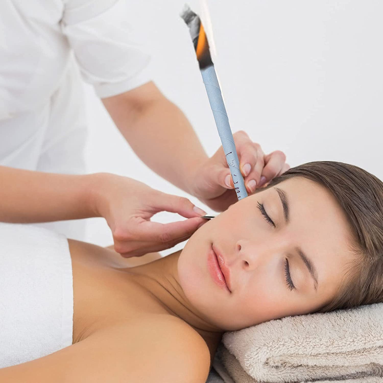 Ear Candles With Ingredients for Ear Treatment, Wax Removal Cleaner and Coning Treatment Ear Wax Removal Cleaner Coning Therapy Fragrance Candling Candles