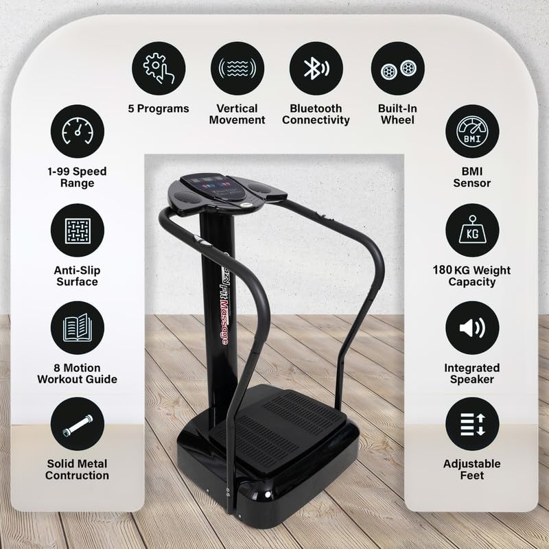 Crazy Fit Massager with Bluetooth Crazy Fit Whole Body Vibration Plate Machine Massage Massager Music dsu Crazy fit Massage Machine with Bluetooth Connection
