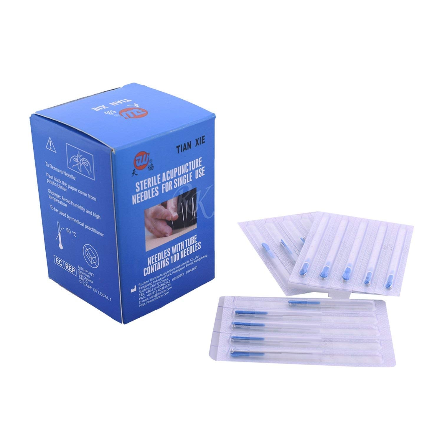 Acupuncture Needles For Single Use Transparent 100pcs Dry Needles for Physiotherapy Dry Needles