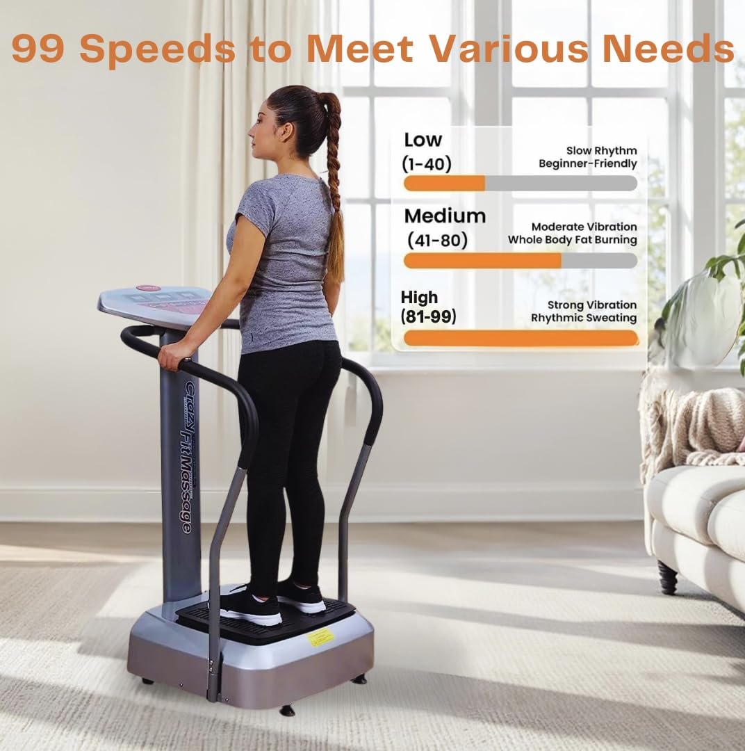 Crazy Fit Massager with Bluetooth Crazy Fit Whole Body Vibration Plate Machine Massage Massager Music dsu Crazy fit Massage Machine with Bluetooth Connection