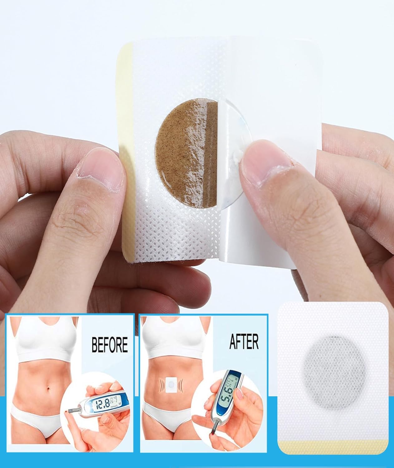 Diabetes Control Patch Natural Herbal Diabetes Sticker Herbal Patches with Natural Ingredients For Men & Women (6pcs in 1 bag)