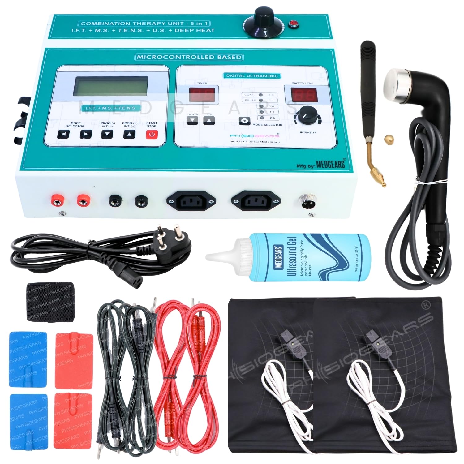 Physiotherapy Machine for Clinic, Home and Home Visit Doctor US, IFT,TENS+MS 2 Year Machine Warranty