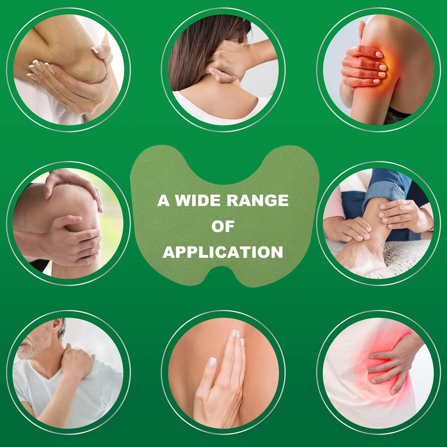 Knee Patch 10pcs Herbal Knee Pain Relief Patches Arthritis Inflammation Patch Sticker Instant Relief from Knee Pain Joint Knee Pain Relief Products Natural Wormwood Extract Patch for Knee