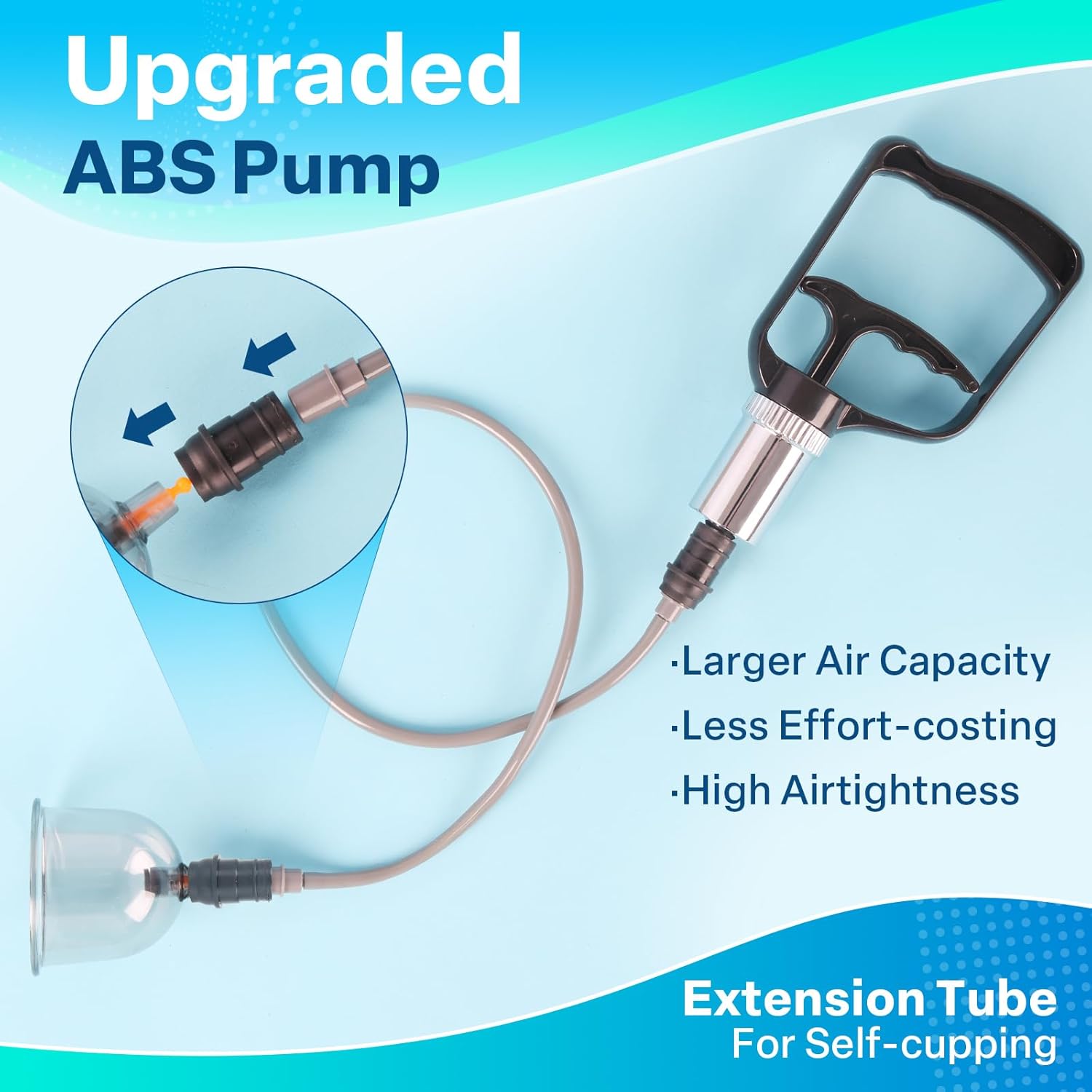 Massage Therapy Cupping Kit, Home Silicone Chinese Physical Therapy Cupping Set, Professional Muscle Cupping Tool with Pump and Suction Cups for Reduction