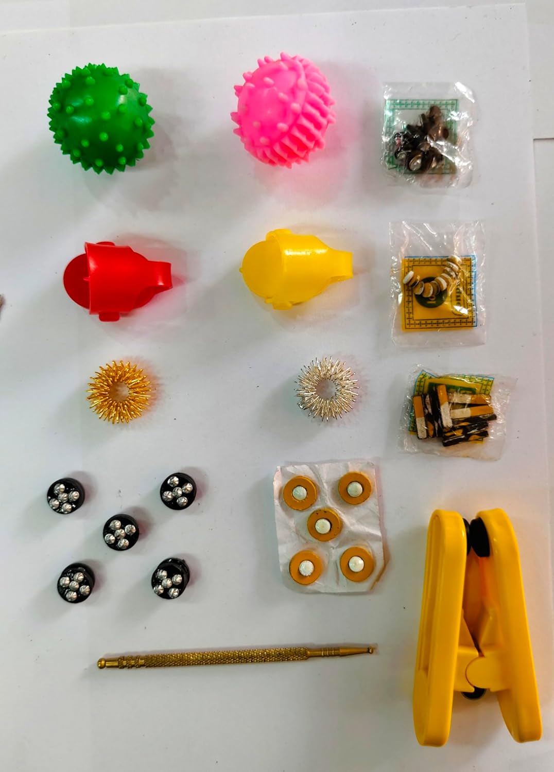 Sujok kit Combo Therapy Magnet Kit Acupressure Kit All in One Byol,Star,Chakra, Ball,Tape, Jimmy Ring, 3BM, Thumb Pressure Combo Pack