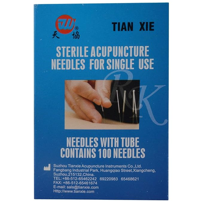 1box Sterile Acupuncture Needles For Single Use Transparent 100pcs Dry Needles for Physiotherapy