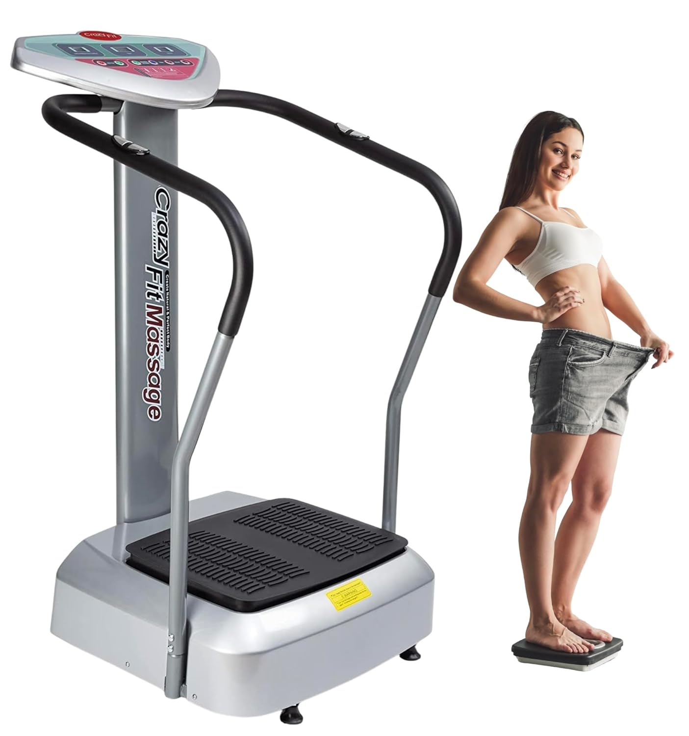 Crazy Fit Massager with Bluetooth Crazy Fit Whole Body Vibration Plate Machine Massage Massager Music dsu Crazy fit Massage Machine with Bluetooth Connection
