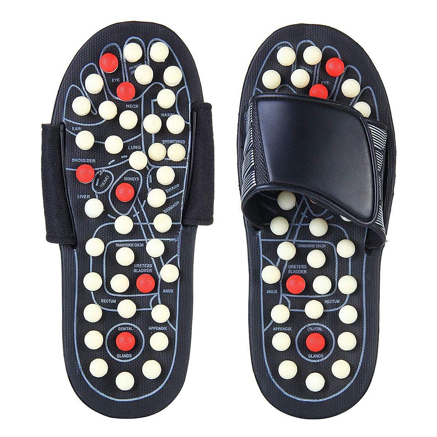 Orahealth Spring Acupressure and Magnetic Therapy Accu Paduka Slippers Foot Massager for Full Body Blood Circulation Slippers Foot Massager For Men and Women (Unisex)
