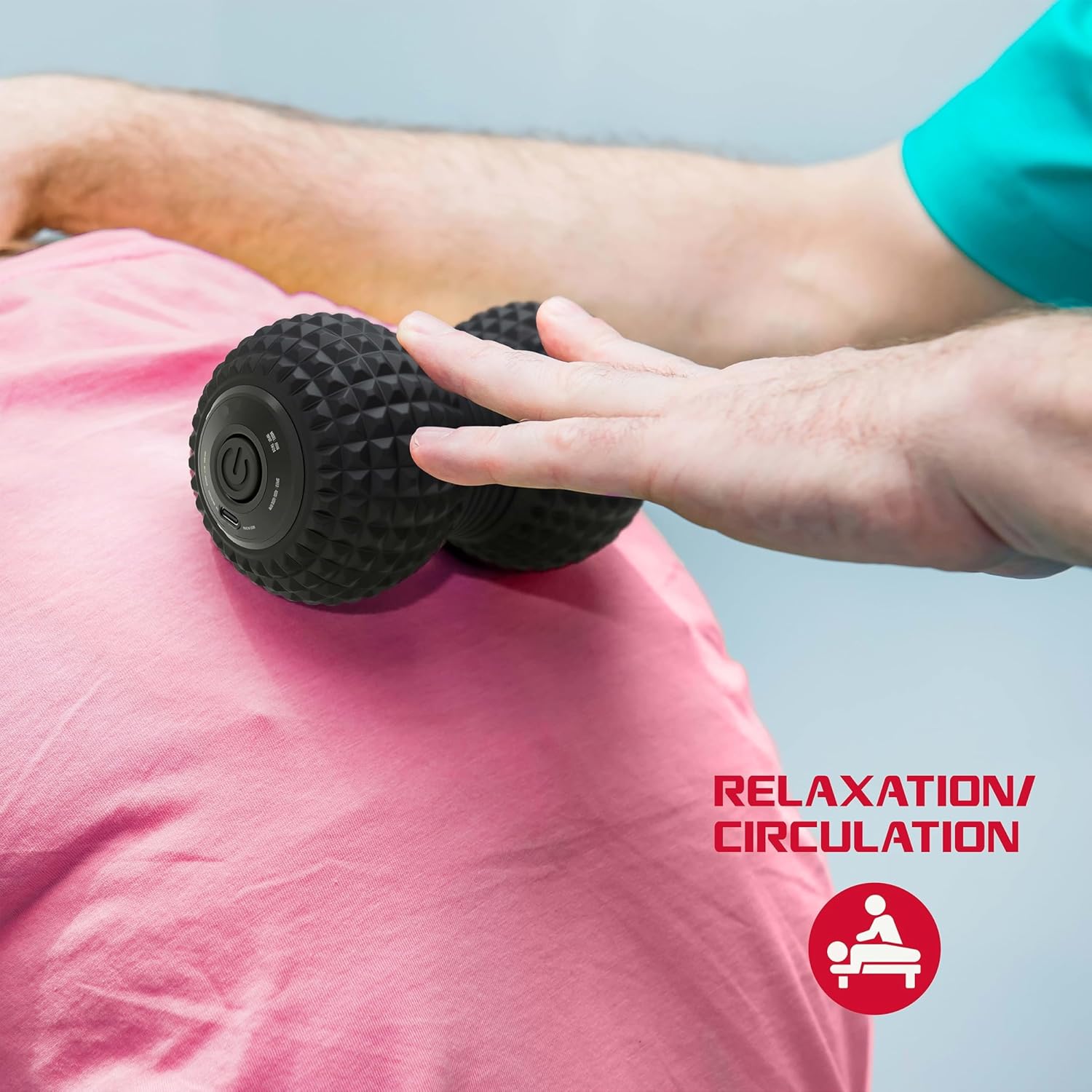 Peanut Massager Roller Vibrating Roller Safe and Effectic Pain Relief Vibreting Neck,waist,arm,leg Textured Massage Surface Deep Tissue Body massager