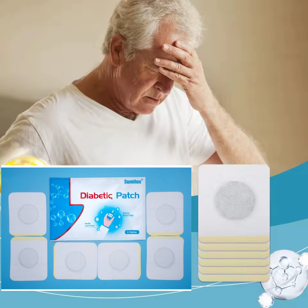 Diabetes Control Patch Natural Herbal Diabetes Sticker Herbal Patches with Natural Ingredients For Men & Women (6pcs in 1 bag)