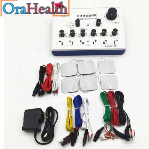 Acupuncture Stimulator Machine Electric Acupuncture Needle Stimulator Massager Machine Physiotherapy Dry Needle Stimulation Massager 6 Channels
