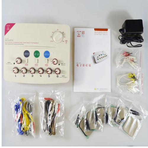 Acupuncture Stimulator Machine Electric Acupuncture Needle Stimulator Massager Machine Physiotherapy Dry Needle Stimulation Massager 6 Channels